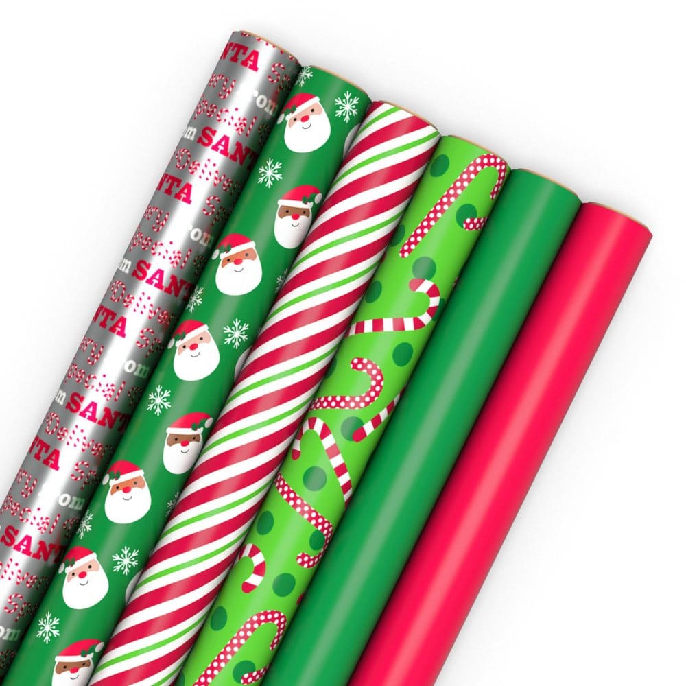 Hallmark Wrap - 6 Pack (Holiday Fun) - Gift Wrap - Hallmark