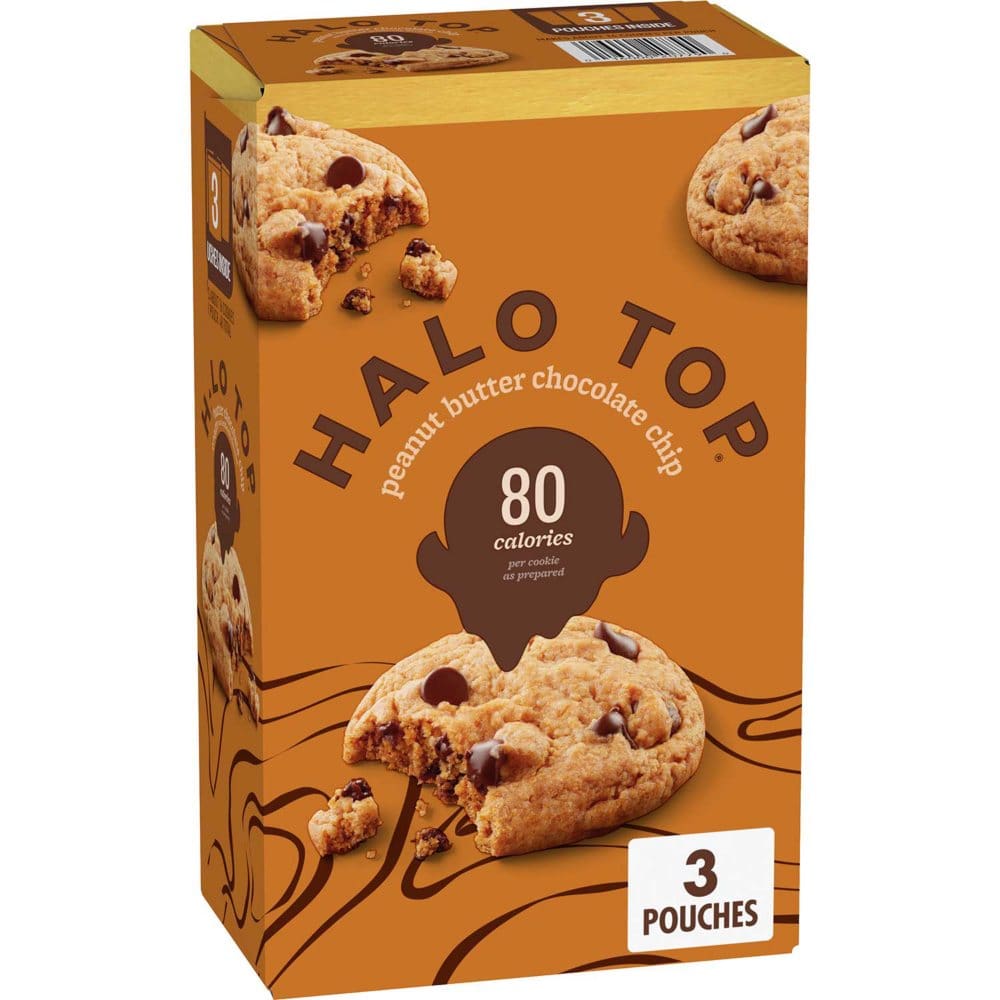 Halo Top Peanut Butter Chocolate Chip Cookie Mix (12.6 oz. per pack 3 pk.) - Protein Bars & Diet Snacks - ShelHealth