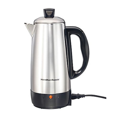 Hamilton Beach 12-Cup Coffee Percolator - Stainless Steel - Home/Appliances/Small Kitchen Appliances/Coffee & Tea Brewers/ - Hamilton Beach