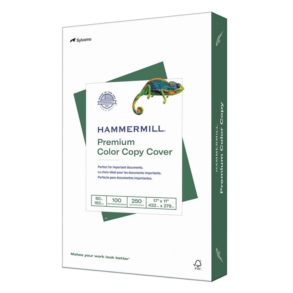 Hammermill - Color Copy Digital Cover Stock 11 x 17 White - 250 Sheets - Copy & Multipurpose Paper - Hammermill