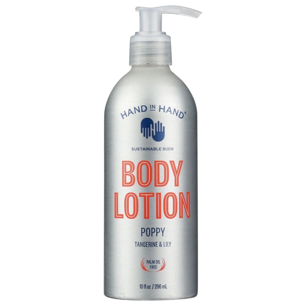 HAND IN HAND: Lotion Body Poppy 10 oz - Beauty & Body Care > Skin Care > Body Lotions & Cremes - HAND IN HAND