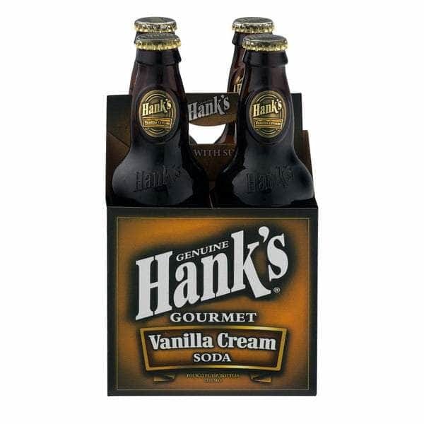 Hanks Hanks Gourmet Soda Vanilla Cream 4 Pack, 48 fl. oz.