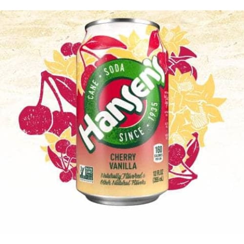 Hansens Hansen Cane Soda Cherry Vanilla 6-12oz, 72 oz