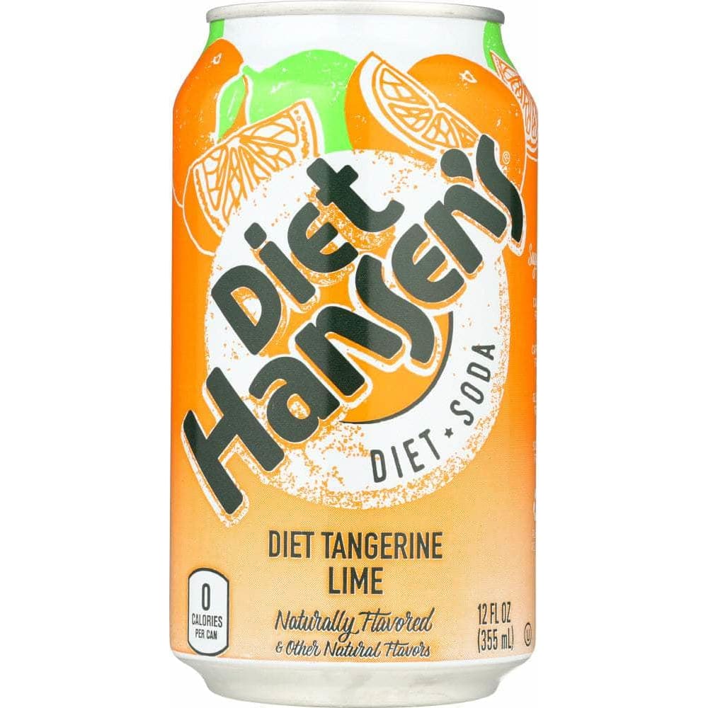 Hansens Hansen Diet Soda Tangerine Lime 6-12oz, 72 oz