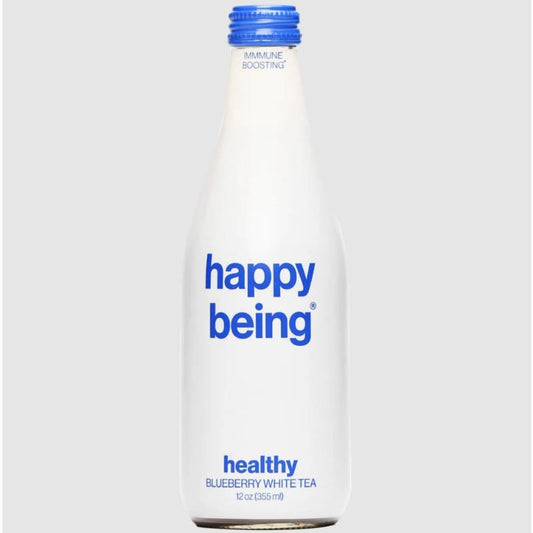 HAPPY BEING: Blueberry White Tea 12 fo (Pack of 4) - Grocery > Beverages > Coffee Tea & Hot Cocoa - HAPPY BEING
