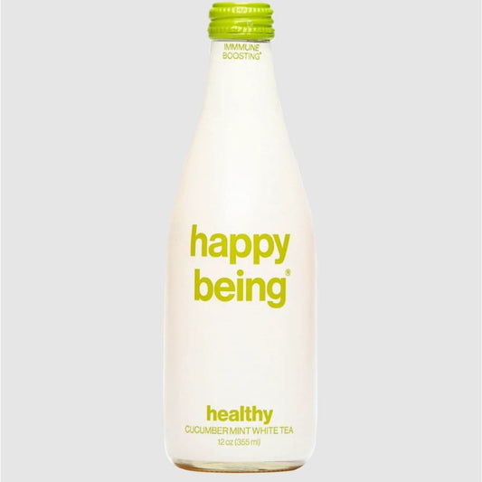 HAPPY BEING: Cucumber Mint White Tea 12 fo (Pack of 4) - Grocery > Beverages > Coffee Tea & Hot Cocoa - HAPPY BEING