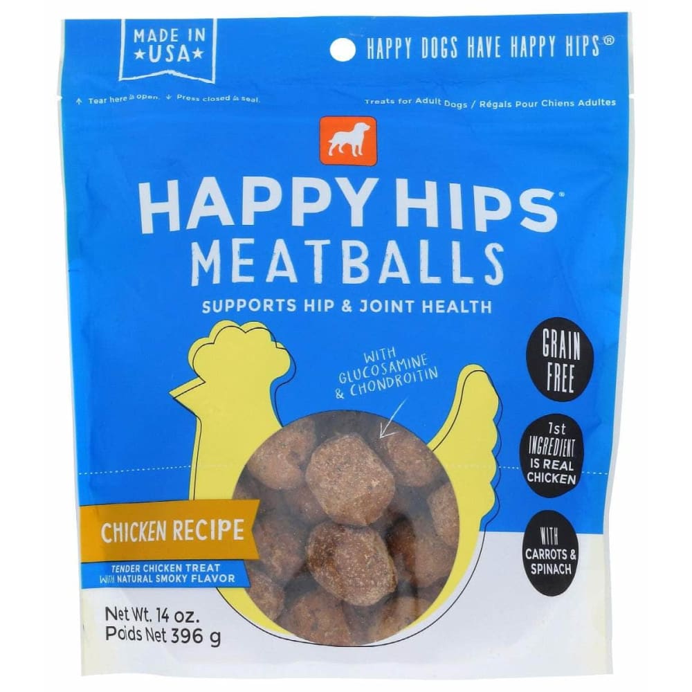 HAPPY HIPS HAPPY HIPS Chicken Meatballs Dog Treat, 14 oz