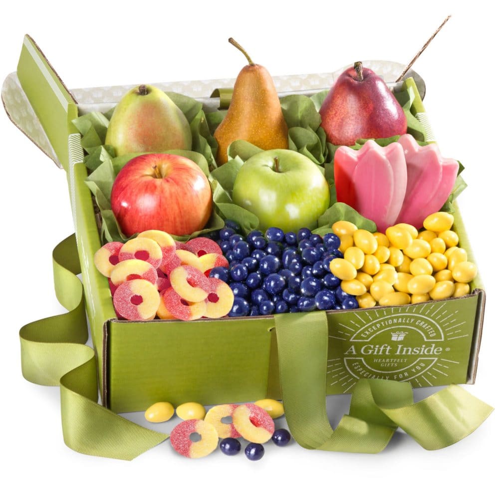 Happy Mother’s Day Fruit & Sweets Gift Box - $25 - $40 - Happy
