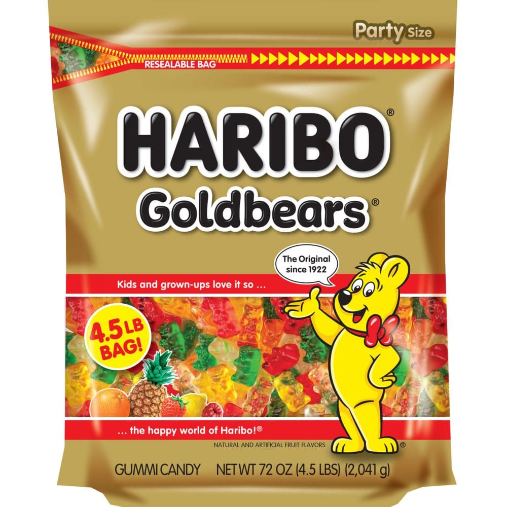 Haribo Gold-Bears Gummi Bear Candy (72 oz.) - Candy - Haribo Gold-Bears