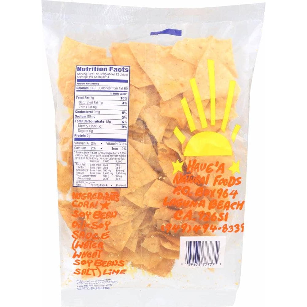 HAVEA CORN CHIPS Have A Natural Have'A Corn Chips, 4 Oz