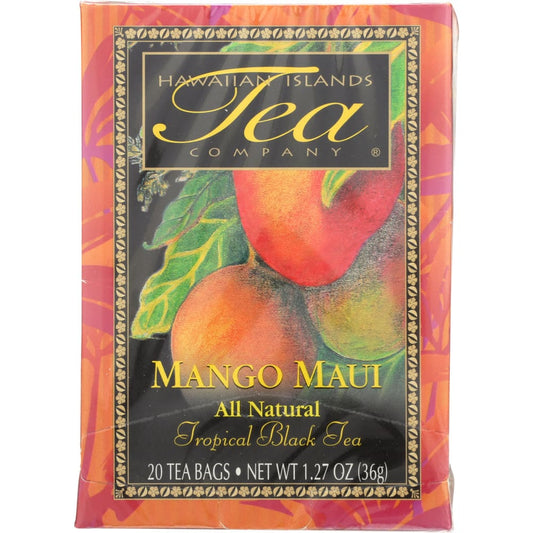 HAWAIIAN ISLANDS TEA COMPANY: Tea Mango Maui 20 pk (Pack of 4) - Grocery > Beverages > Coffee Tea & Hot Cocoa - HAWAIIAN ISLANDS TEA COMPANY