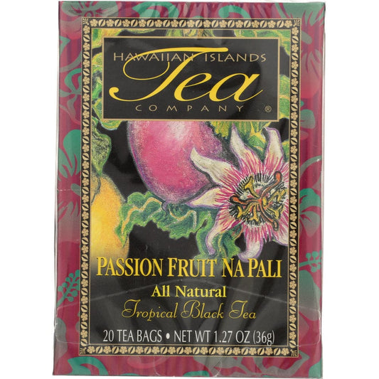 HAWAIIAN ISLANDS TEA COMPANY: Tea Passion Fruit Na Pali 20 pk (Pack of 4) - Grocery > Beverages > Coffee Tea & Hot Cocoa - HAWAIIAN ISLANDS