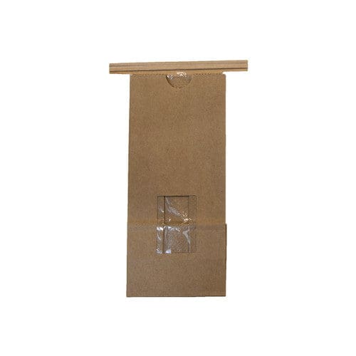 HBC Packaging 2lb Bag w/Tin Tie & Window 100ct (Case of 1) - Misc/Packaging - HBC Packaging