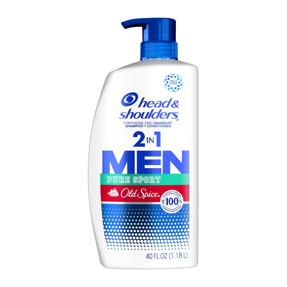 Head & Shoulders Head and Shoulders Men’s 2-in-1 Dandruff Shampoo and Conditioner - Old Spice Pure Sport 40 oz. - Home/Health & Beauty/Hair