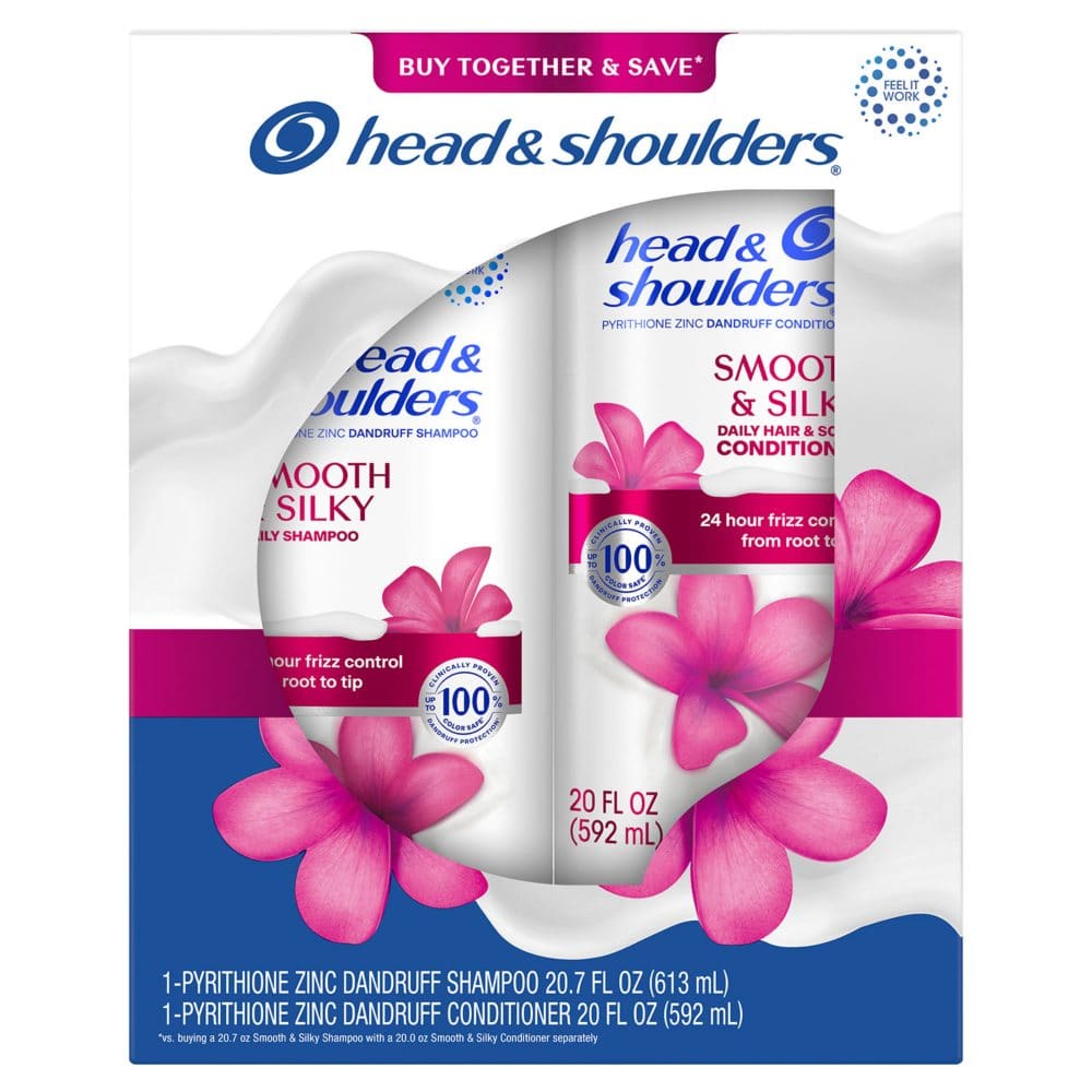 Head and Shoulders Smooth & Silky Shampoo and Conditioner Dual Pack - Shampoo & Conditioner - Head