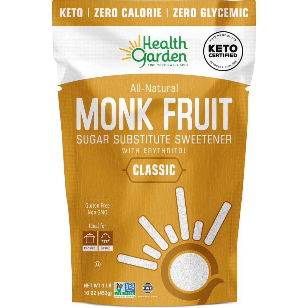 Health Garden Monk Fruit Sweetener (1 lb.) (Pack of 4) - Baking - Health