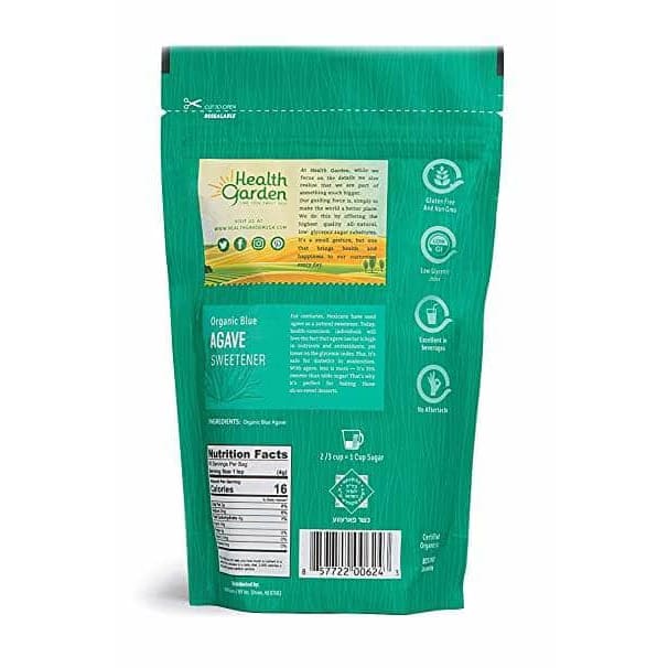 HEALTH GARDEN Grocery > Cooking & Baking > Sugars & Sweeteners HEALTH GARDEN: Organic Blue Agave Sweetener, 12 oz