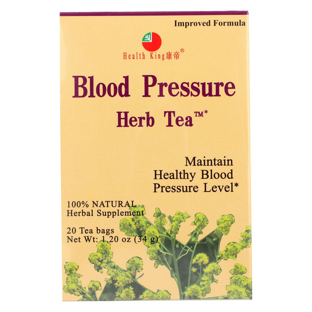HEALTH KING TEA: Blood Pressure Tea 20 bg (Pack of 5) - Beverages > Coffee Tea & Hot Cocoa - Health King Tea