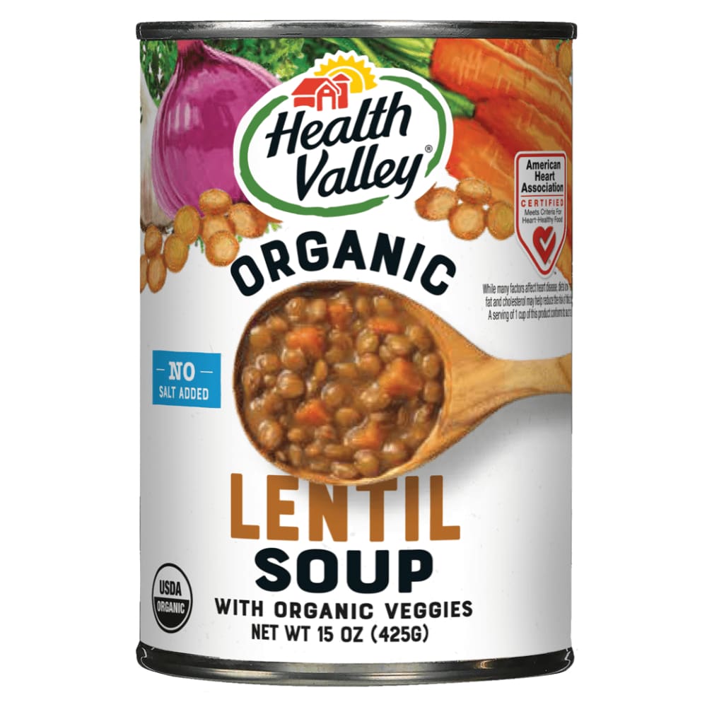 Health Valley Organic Health Valley No Salt Organic Lentil soup, 15 oz