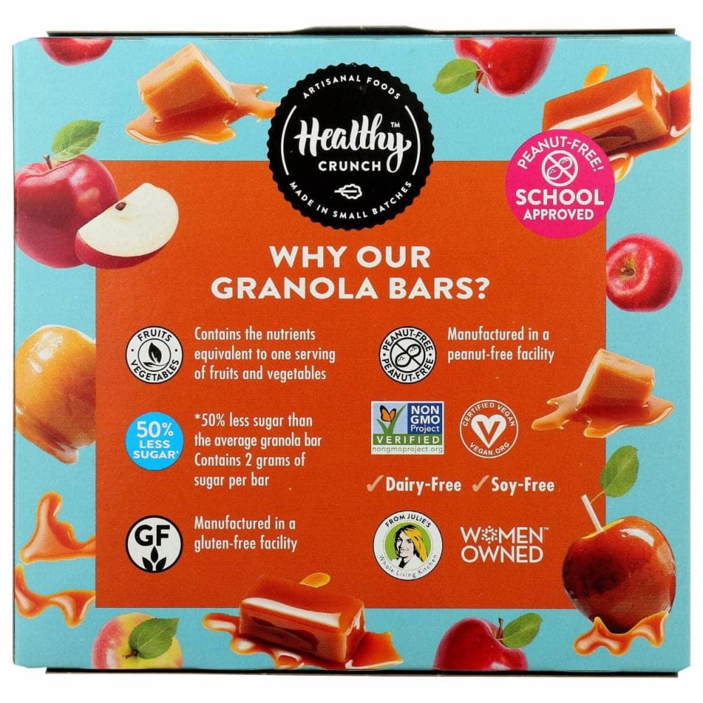 HEALTHY CRUNCH Grocery > Snacks > Cookies > Bars Granola & Snack HEALTHY CRUNCH: Bar Granola Caramel Apple, 5.08 oz