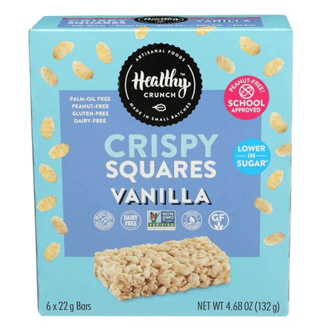 HEALTHY CRUNCH Grocery > Snacks HEALTHY CRUNCH: Vanilla Crispy Squares, 4.68 oz