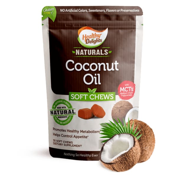 HEALTHY DELIGHTS Health > Weight Loss Products & Supplements HEALTHY DELIGHTS Coconut Oil Chews, 30 ea