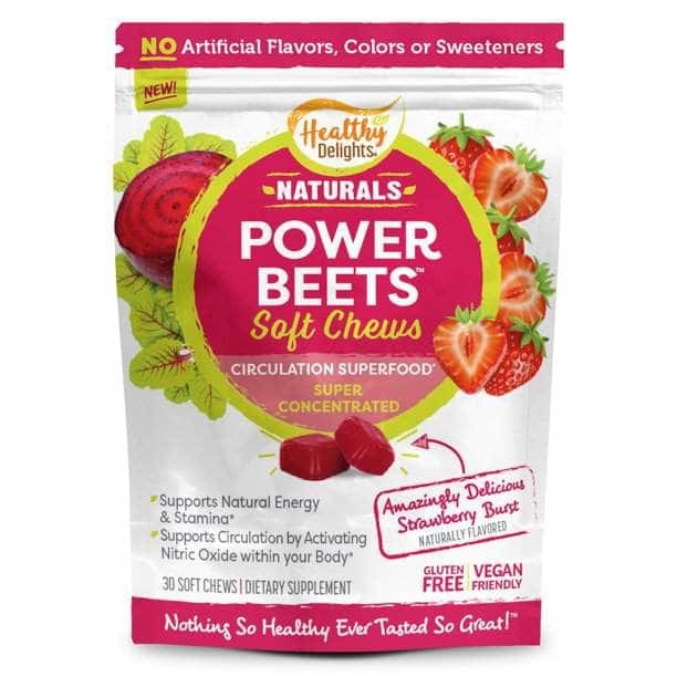 HEALTHY DELIGHTS Health > Weight Loss Products & Supplements HEALTHY DELIGHTS Naturals Power Beets Chews, 30 pc