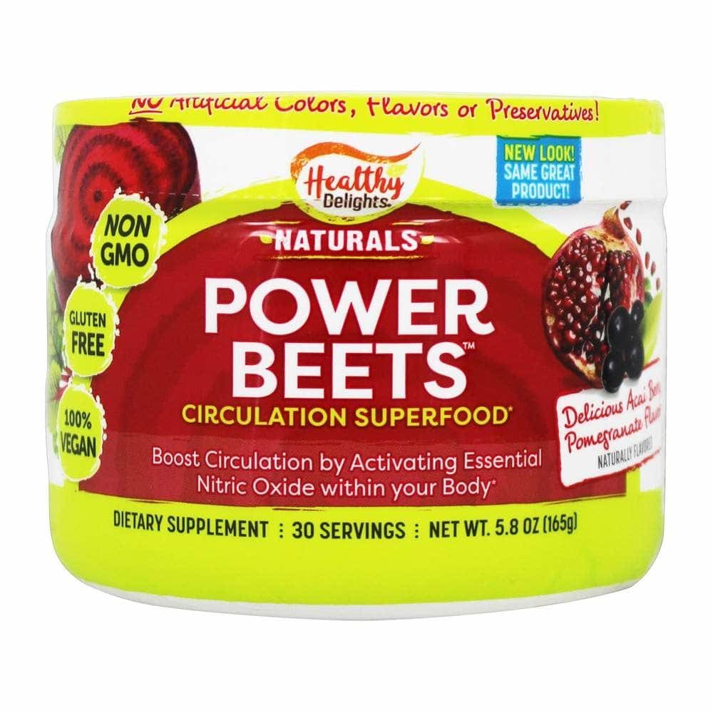 HEALTHY DELIGHTS Vitamins & Supplements > Protein Supplements & Meal Replacements > PROTEIN & MEAL REPLACEMENT POWDER HEALTHY DELIGHTS: Power Beets Circulation Superfood Powder, 165 gm