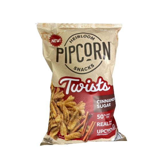 Heirloom Pipcorn Snacks Twists Cinnamon Sugar 12.5 oz. - Heirloom