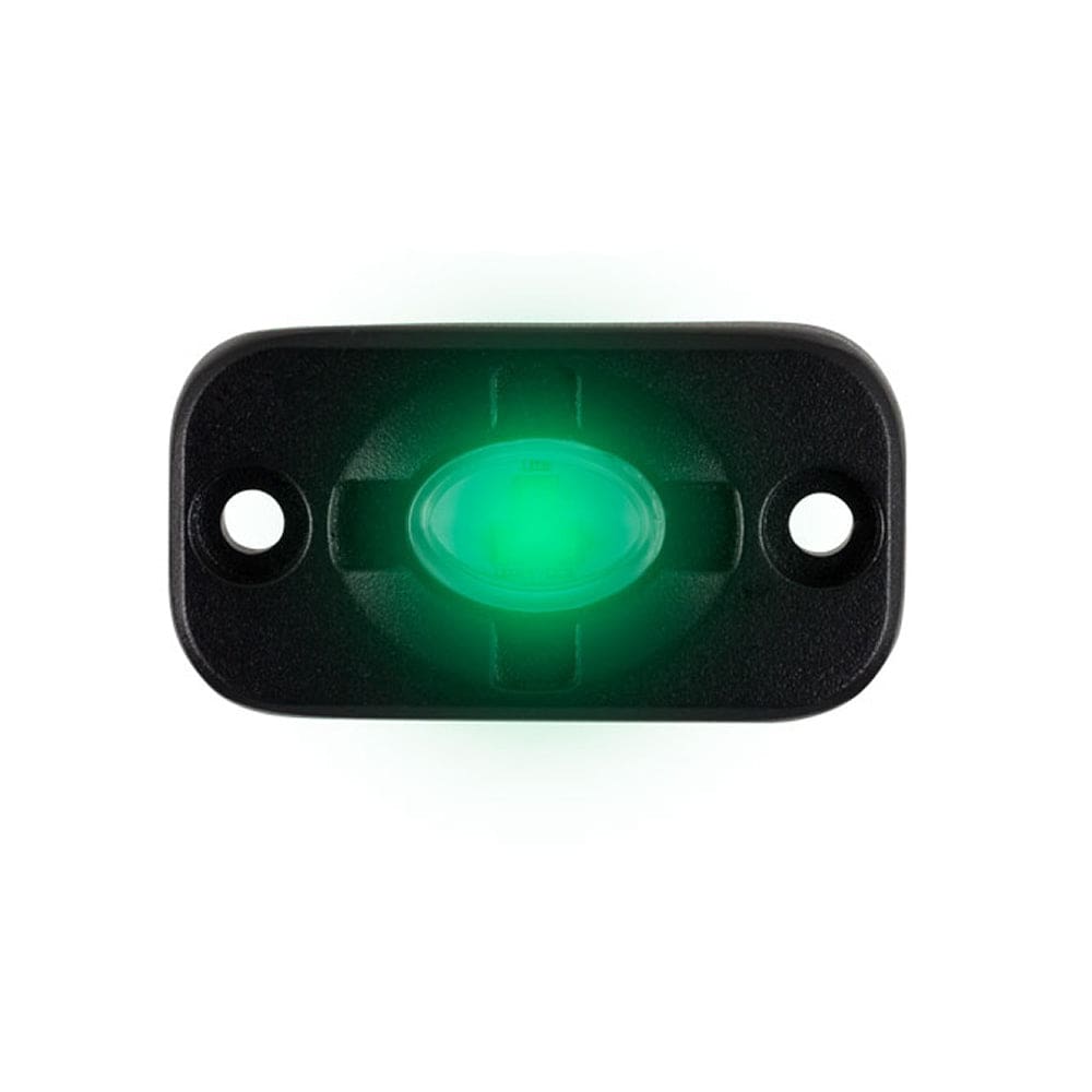 HEISE Auxiliary Accent Lighting Pod - 1.5 x 3 - Black/ Green - Automotive/RV | Lighting,Lighting | Interior / Courtesy Light - HEISE LED