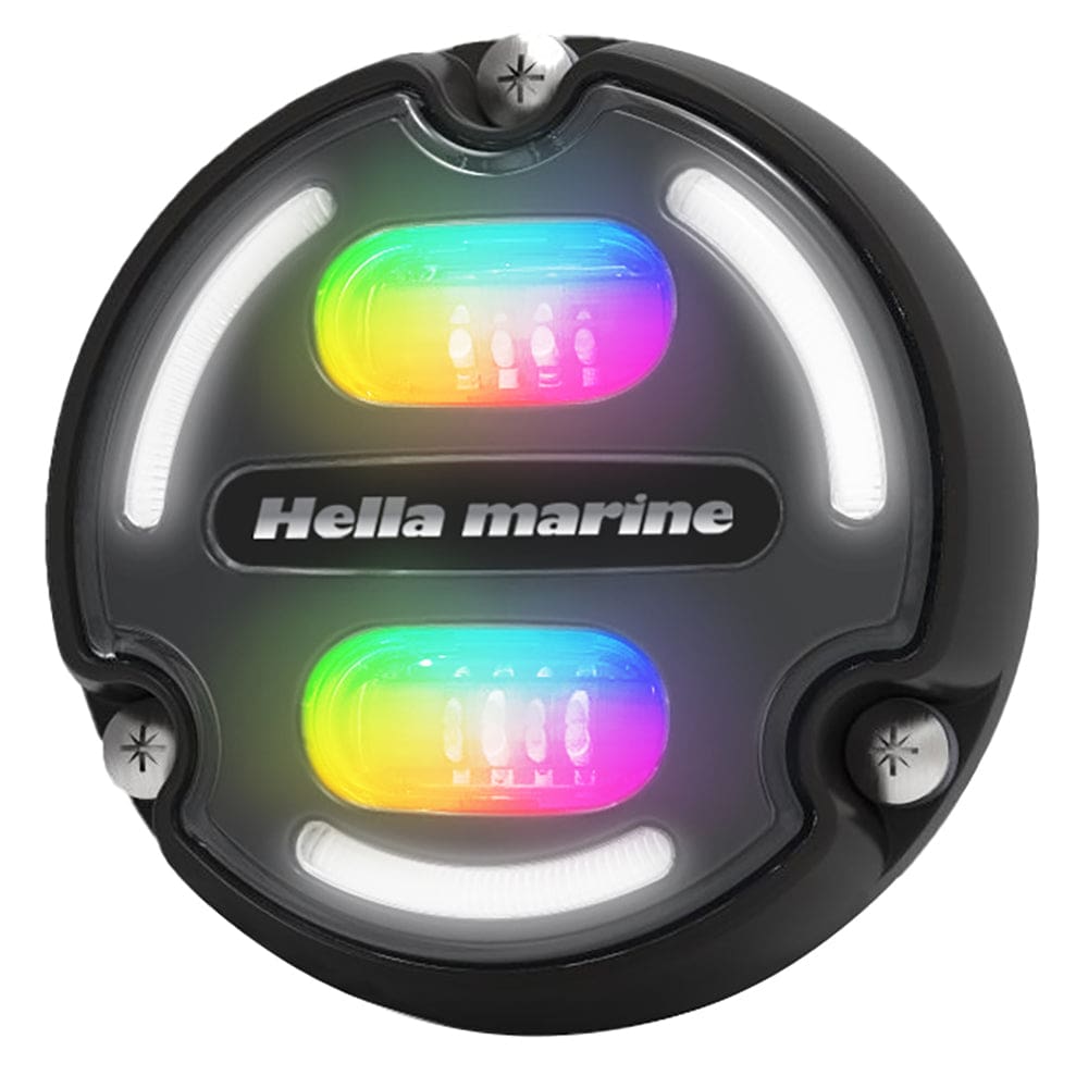 Hella Marine A2 RGB Underwater Light - 3000 Lumens - Black Housing - Charcoal Lens w/ Edge Light - Lighting | Underwater Lighting - Hella