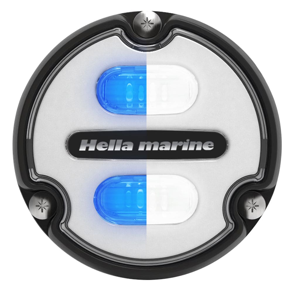 Hella Marine Apelo A1 Blue White Underwater Light - 1800 Lumens - Black Housing - White Lens - Lighting | Underwater Lighting - Hella Marine