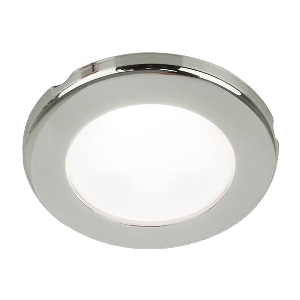 Hella Marine EuroLED 75 3 Round Screw Mount Down Light - White LED - Stainless Steel Rim - 24V - Lighting | Dome/Down Lights - Hella Marine