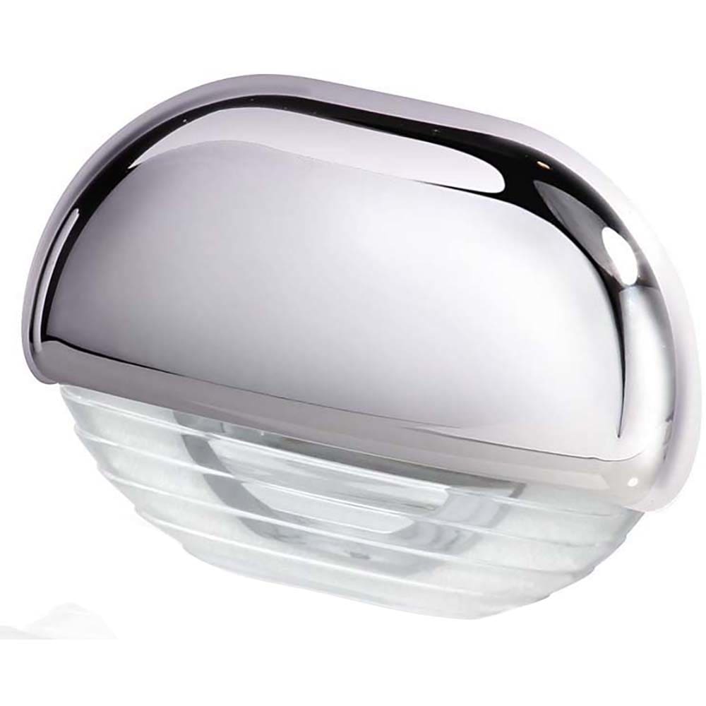Hella Marine White LED Easy Fit Step Lamp w/ Chrome Cap - Lighting | Interior / Courtesy Light - Hella Marine