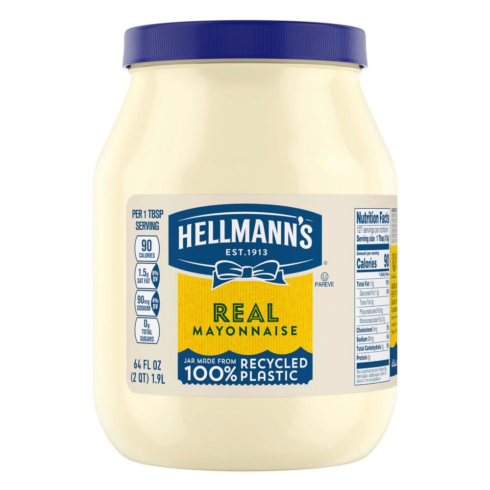 Hellmann’s Real Mayonnaise (64 oz.) (Pack of 2) - Condiments Oils & Sauces - Hellmann’s