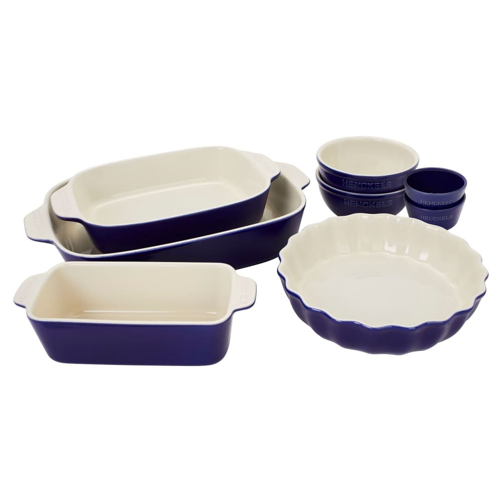 Henckels Ceramic Mixed Baking Dish 8-Piece Set Blue - Henckels