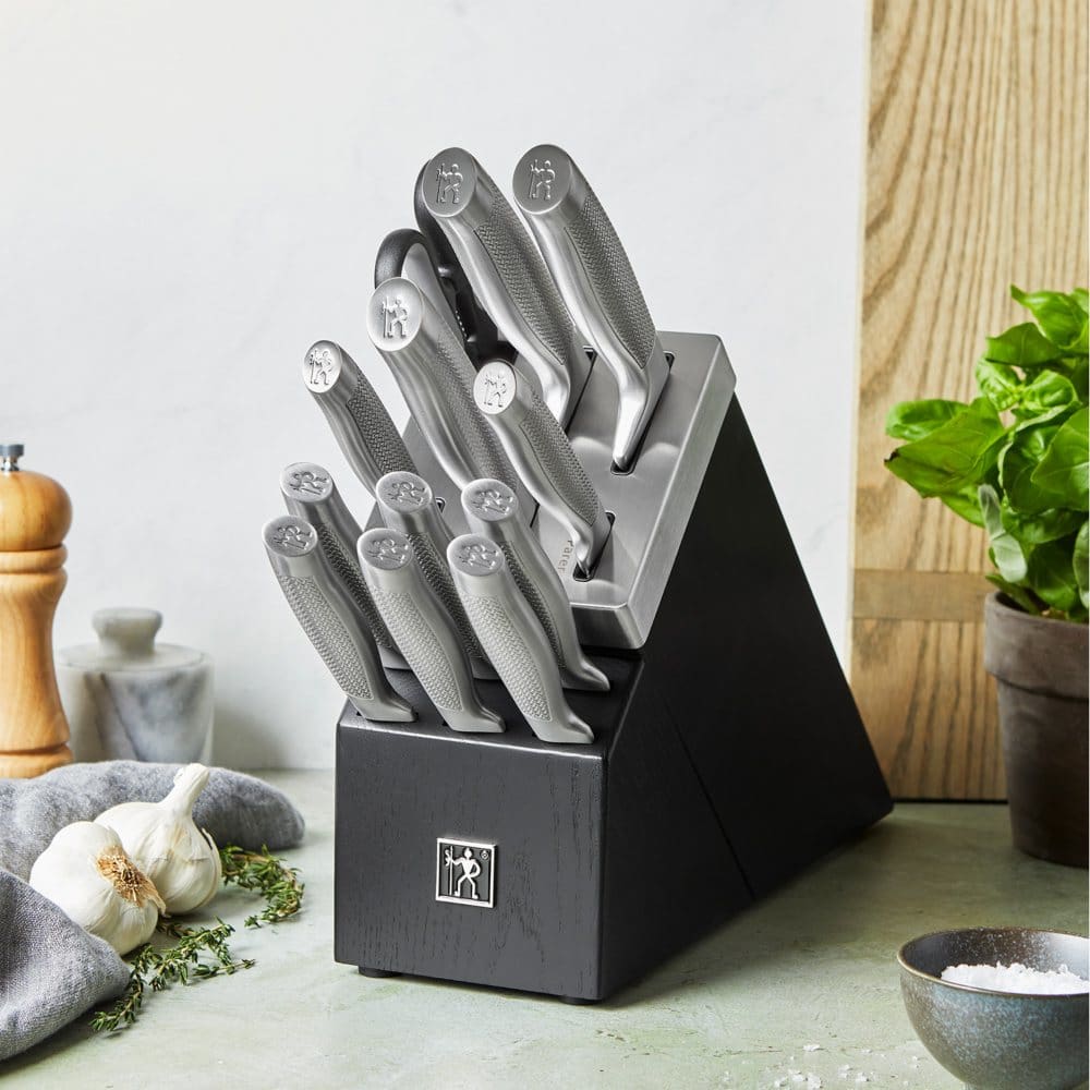 Henckels Diamond 13-Piece Self-Sharpening Knife Block Set - Cutlery Sets & Kitchen Knives - ShelHealth