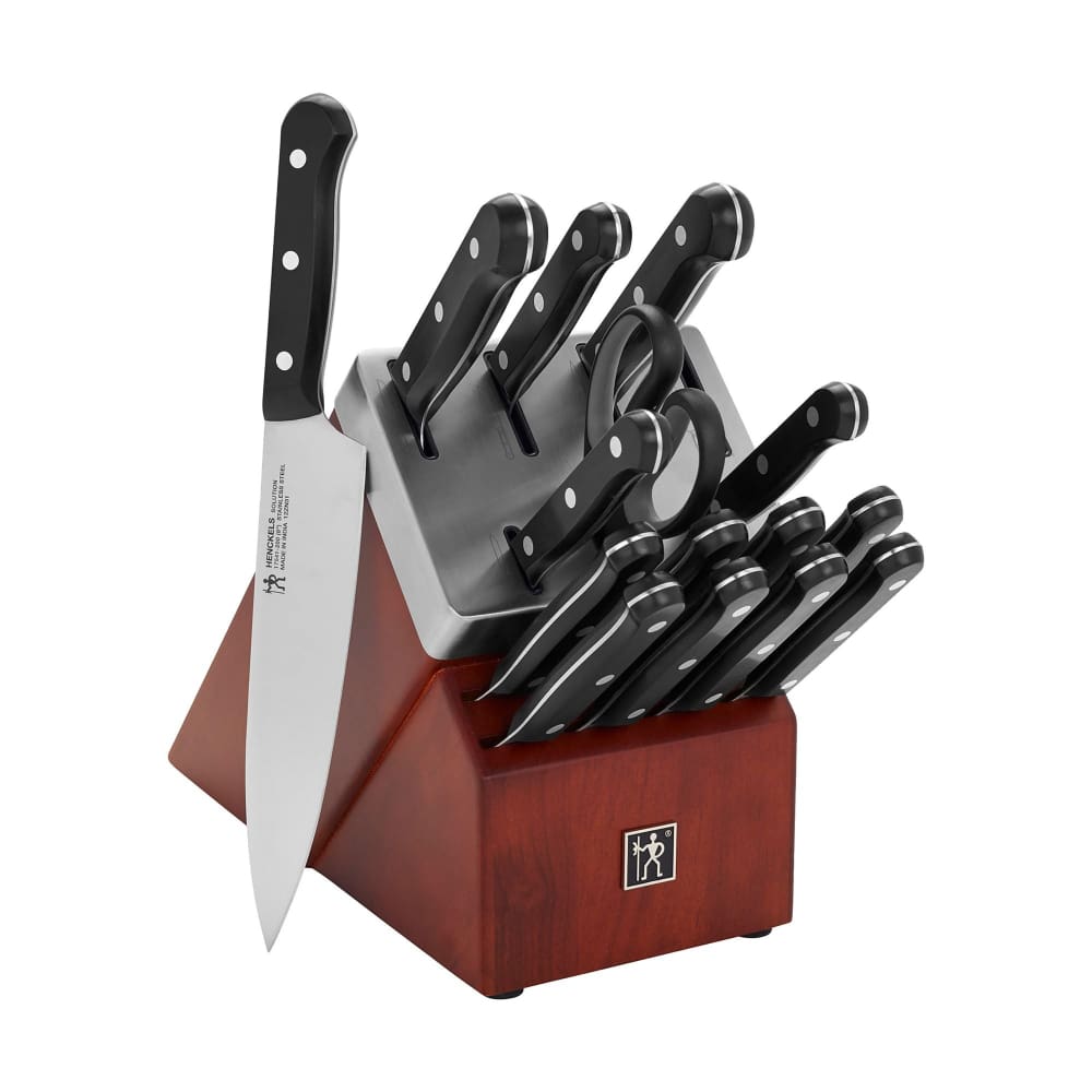 Henckels Solution 16Piece SelfSharpening Knife Block Set ShelHealth