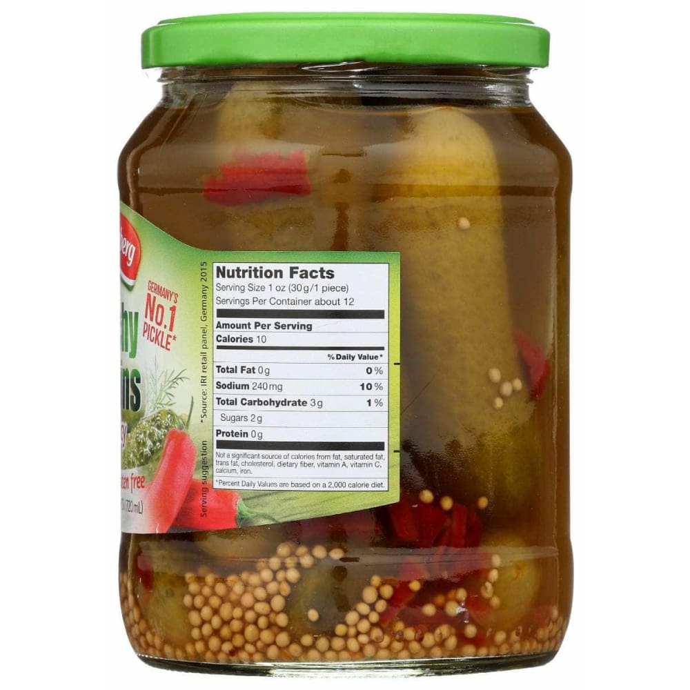 HENGSTENBERG Hengstenberg Gherkins Hot And Spicy, 24.3 Oz