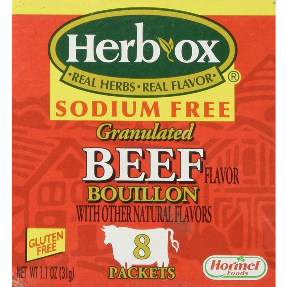 HERB OX Grocery > Soups & Stocks HERB OX Granulated Beef Bouillon Sodium Free, 1.1 oz