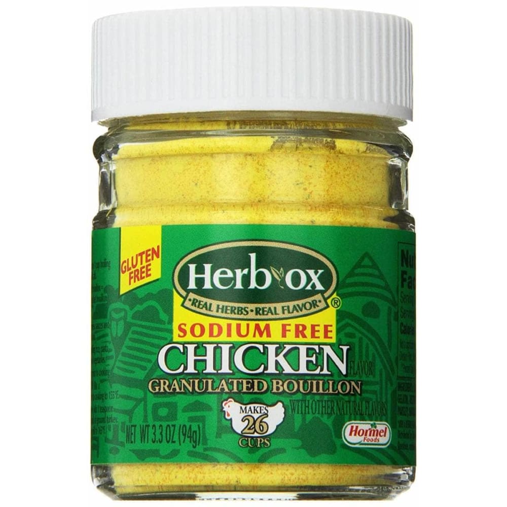 HERB OX Grocery > Cooking & Baking > Seasonings HERB OX Sodium-Free Chicken Granulated Bouillon, 3.3 oz