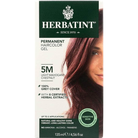 HERBATINT Herbatint Permanent Hair Color Gel 5M Light Mahogany Chestnut, 4.56 Oz