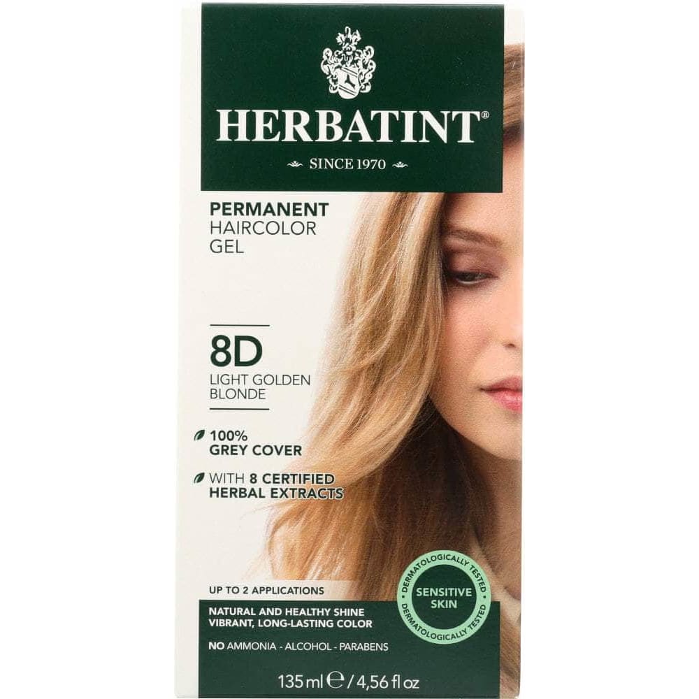 Herbatint Herbatint Permanent Hair Color Gel 8D Light Golden Blonde, 4.56 oz