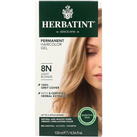 HERBATINT Herbatint Permanent Herbal Haircolor Gel 8N Light Blonde, 4 Oz