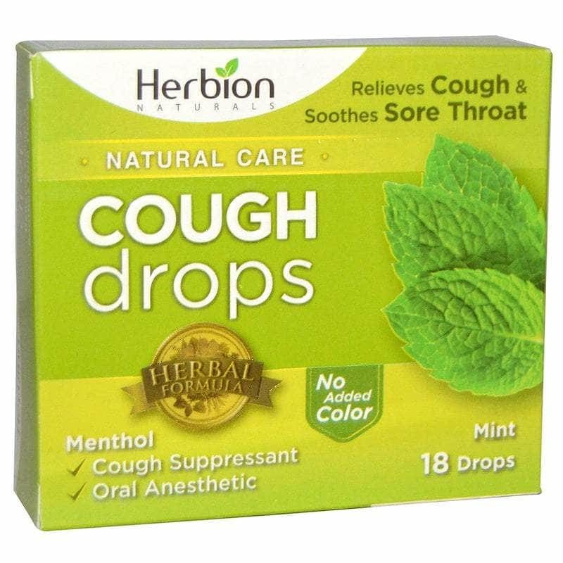 Herbion Naturals Cough Drops Mint,18 pc - Herbion Naturals