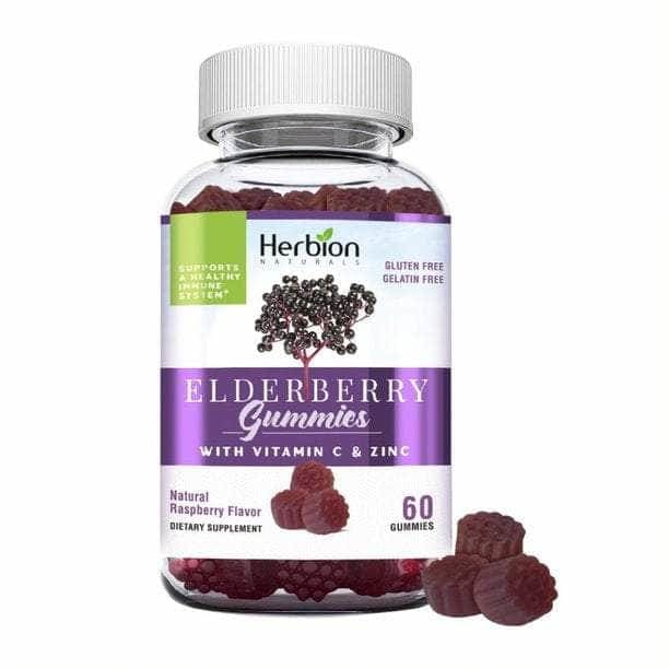 HERBION NATURALS Vitamins & Supplements > Vitamins & Minerals HERBION NATURALS: Elderberry Gummies, 60 pc
