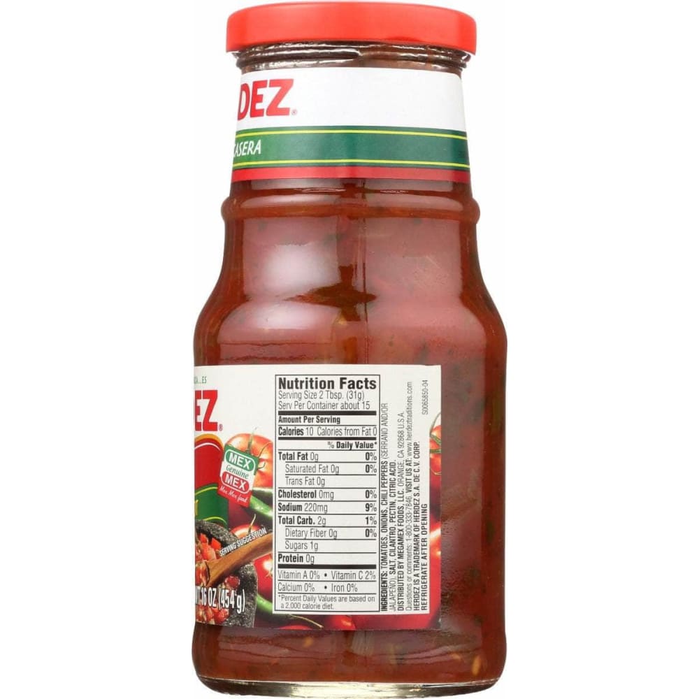 HERDEZ Herdez Salsa Casera Hot, 16 Oz
