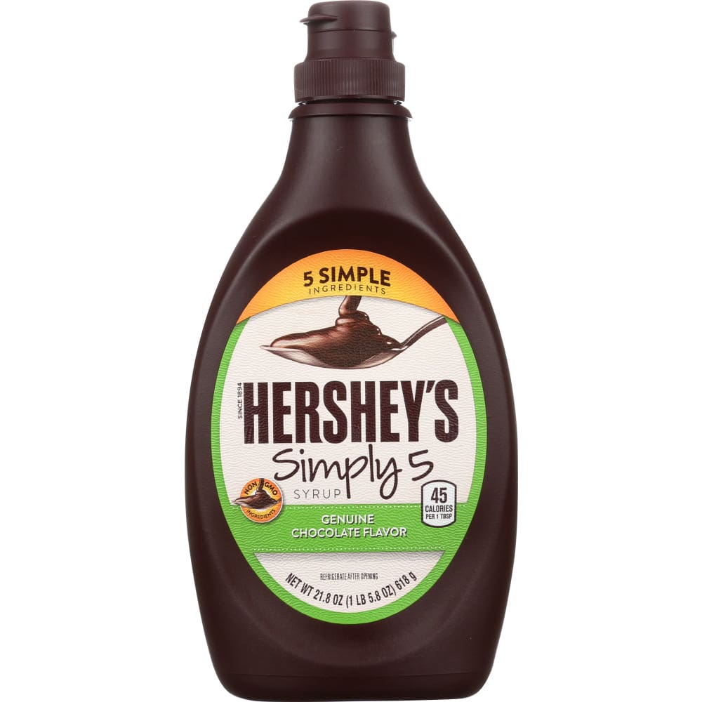 HERSHEY: Simply 5 Chocolate Syrup 21.8 oz - Grocery > Breakfast > Breakfast Syrups - HERSHEYS