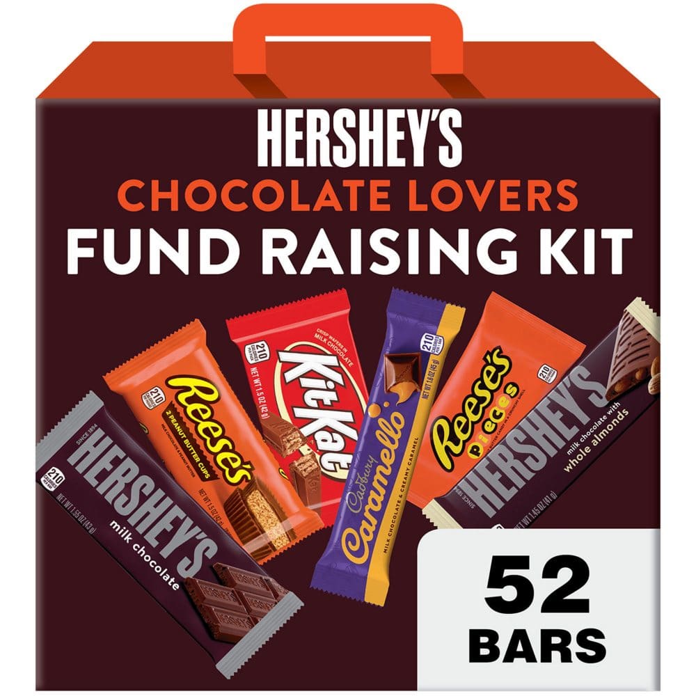 HERSHEY’S Assorted Flavored Full Size Candy Fund Raising Kit (79 oz. 52 ct.) (Pack of []) - Monster Brownies - HERSHEY’S