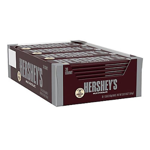 Hershey’s Full Size Milk Chocolate Candy Bars Bulk Pack 36 pk./1.55 oz. - Home/Seasonal/Halloween/Halloween Candy & Snacks/ - Hershey’s